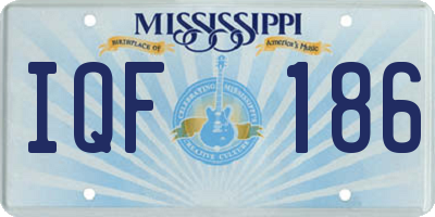 MS license plate IQF186