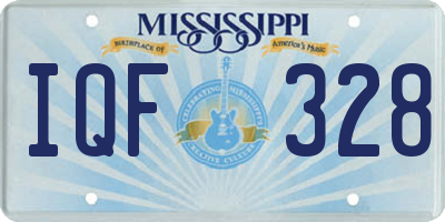 MS license plate IQF328