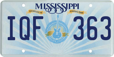 MS license plate IQF363