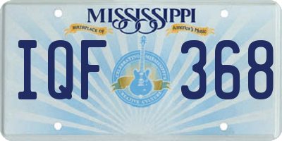 MS license plate IQF368