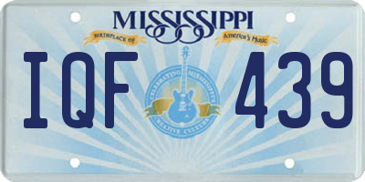 MS license plate IQF439