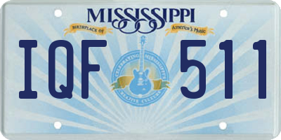 MS license plate IQF511