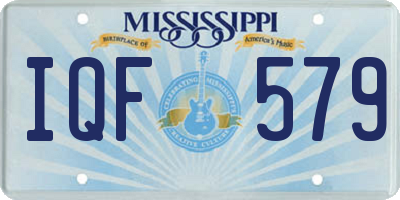 MS license plate IQF579