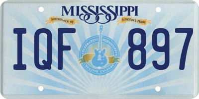 MS license plate IQF897