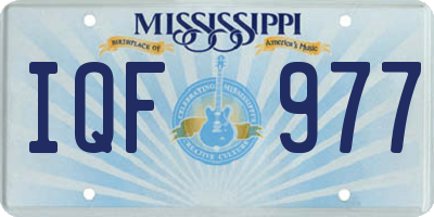 MS license plate IQF977