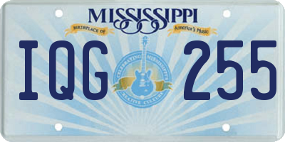 MS license plate IQG255