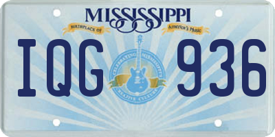 MS license plate IQG936