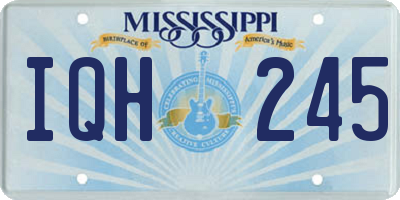 MS license plate IQH245
