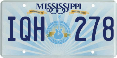 MS license plate IQH278