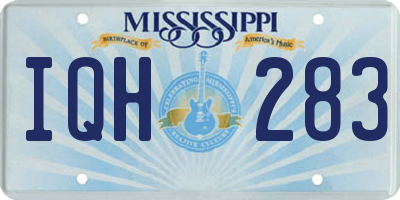 MS license plate IQH283