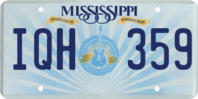 MS license plate IQH359