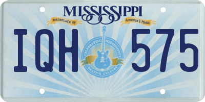 MS license plate IQH575