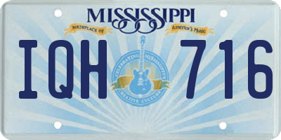 MS license plate IQH716