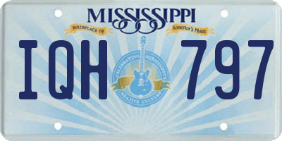 MS license plate IQH797