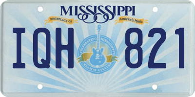 MS license plate IQH821
