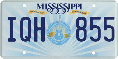 MS license plate IQH855
