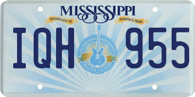 MS license plate IQH955