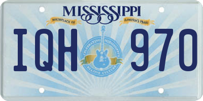 MS license plate IQH970