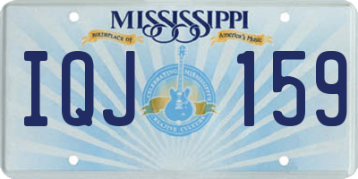 MS license plate IQJ159
