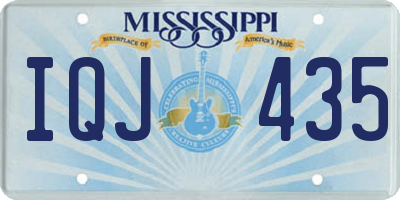 MS license plate IQJ435