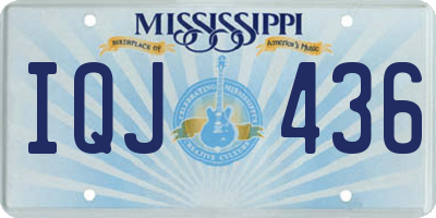 MS license plate IQJ436