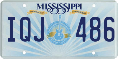 MS license plate IQJ486
