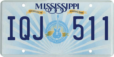 MS license plate IQJ511
