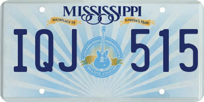 MS license plate IQJ515