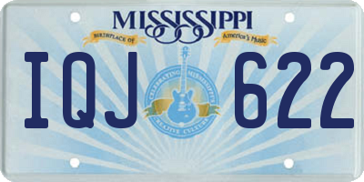 MS license plate IQJ622