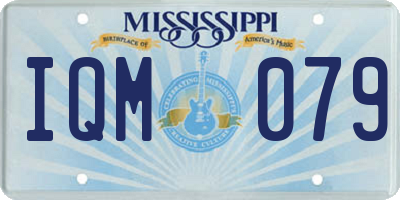 MS license plate IQM079