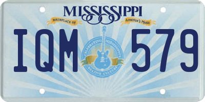 MS license plate IQM579