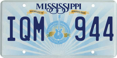 MS license plate IQM944