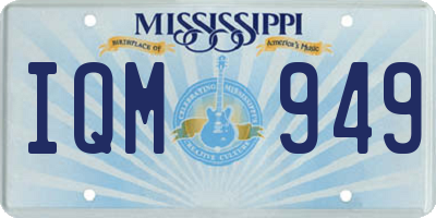 MS license plate IQM949