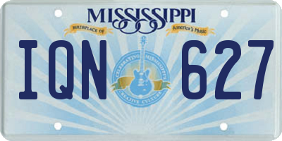 MS license plate IQN627
