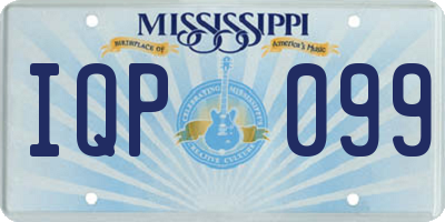 MS license plate IQP099