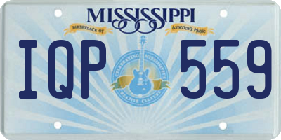 MS license plate IQP559