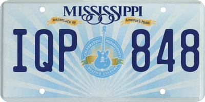 MS license plate IQP848