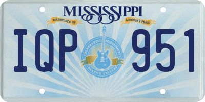 MS license plate IQP951