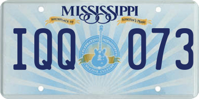 MS license plate IQQ073