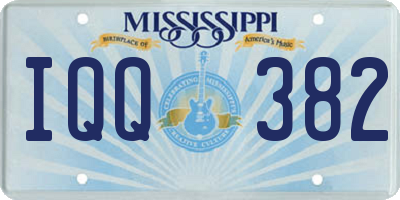 MS license plate IQQ382