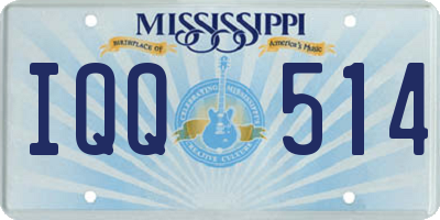 MS license plate IQQ514