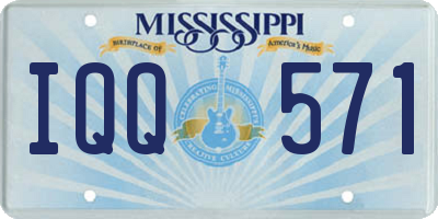 MS license plate IQQ571