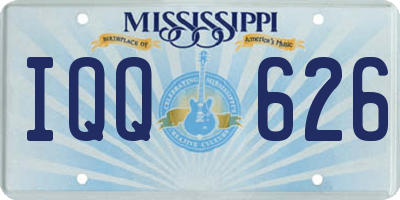 MS license plate IQQ626