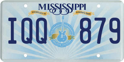 MS license plate IQQ879