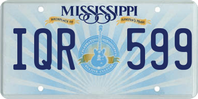 MS license plate IQR599