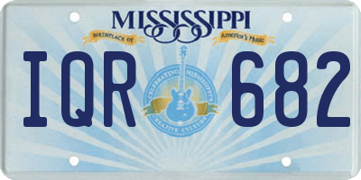 MS license plate IQR682