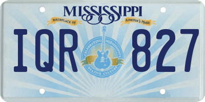 MS license plate IQR827