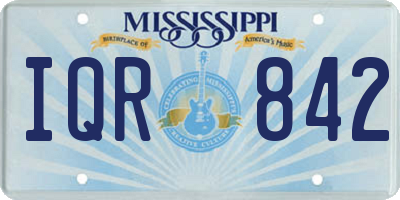 MS license plate IQR842
