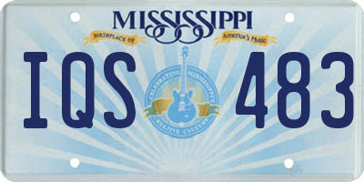 MS license plate IQS483