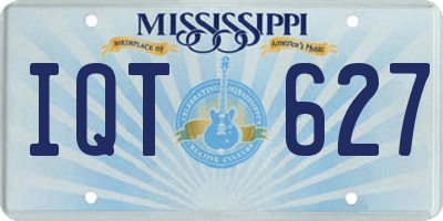 MS license plate IQT627